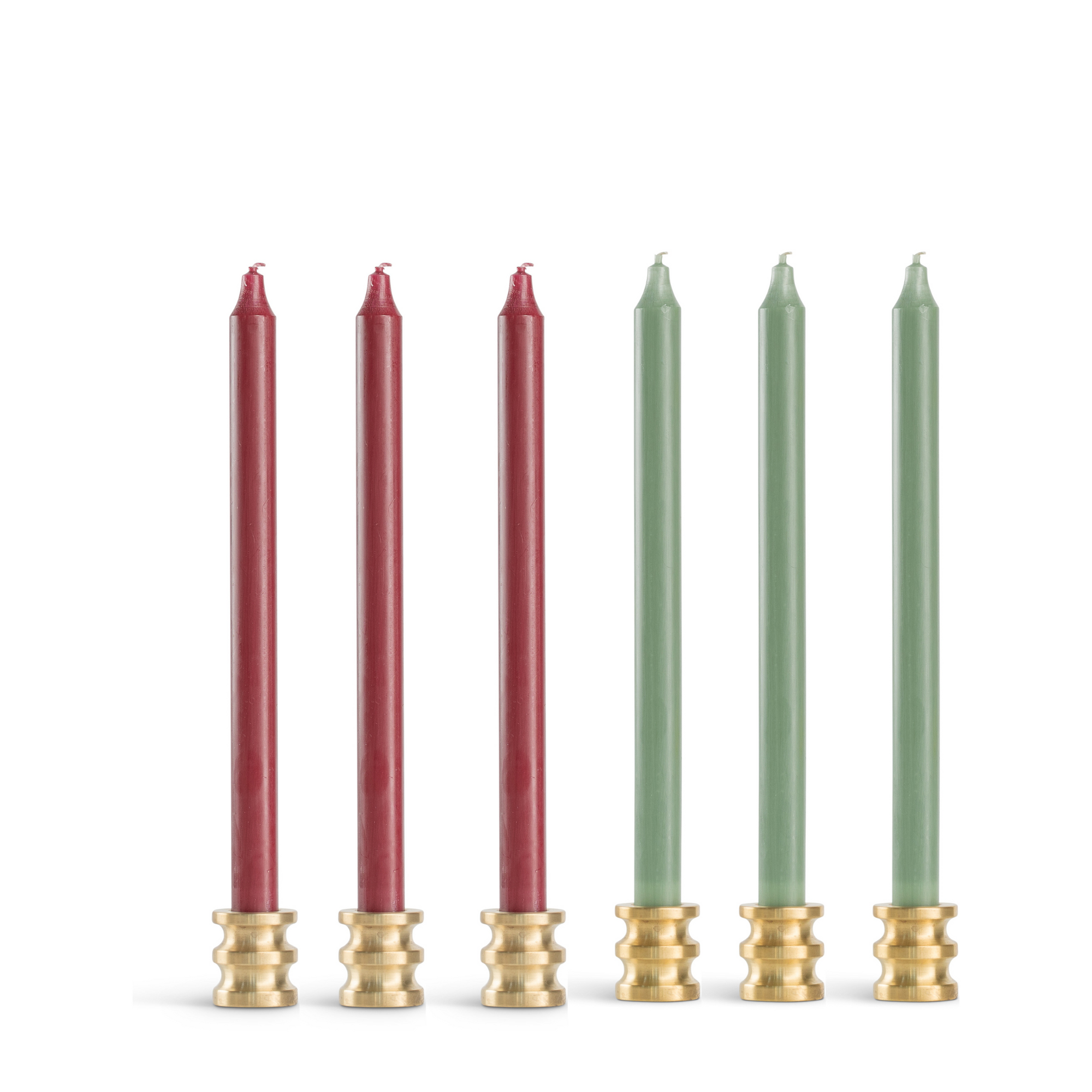 rustic christmas taper candles