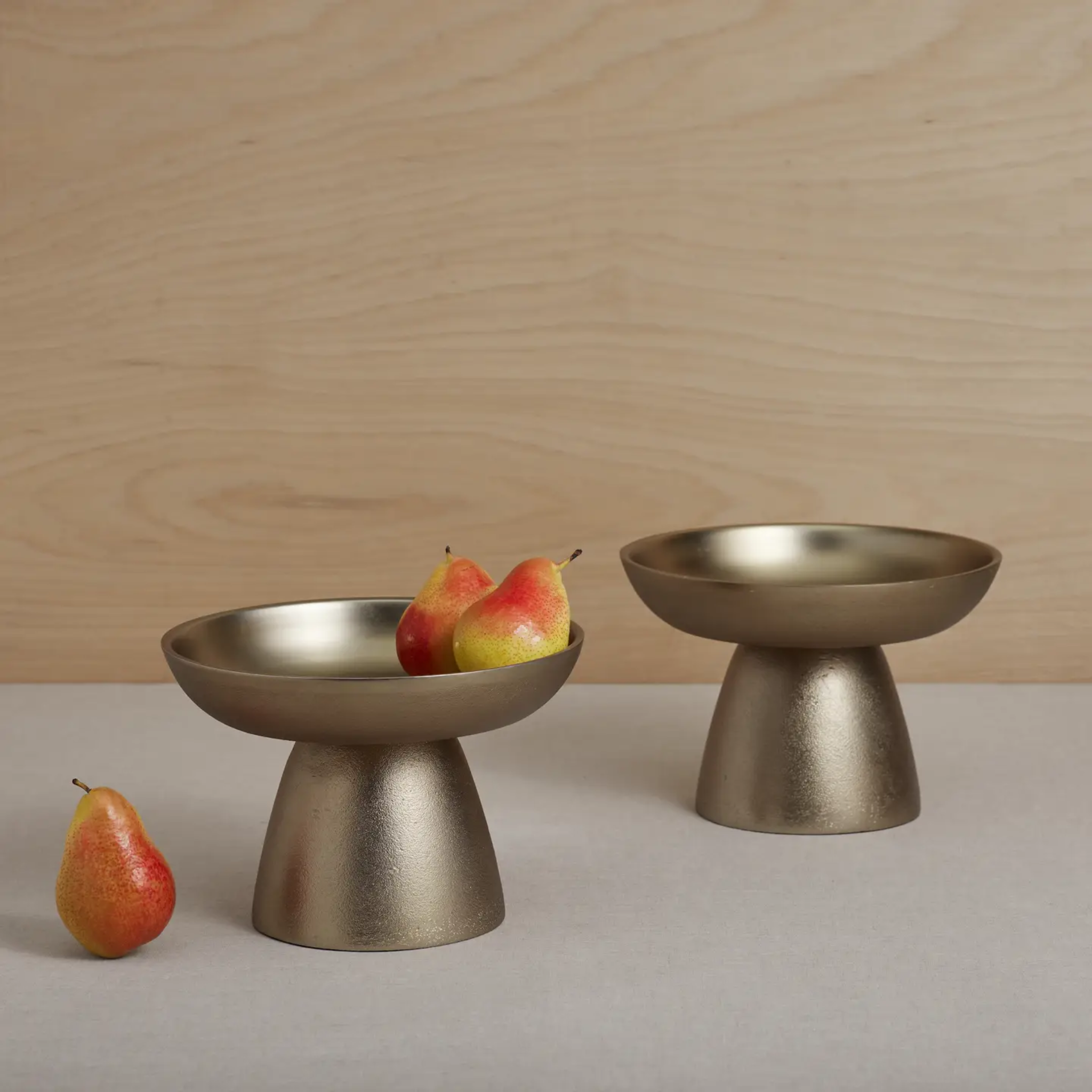 Stinson Antiqued Brass Small Pedestals - Set of 2