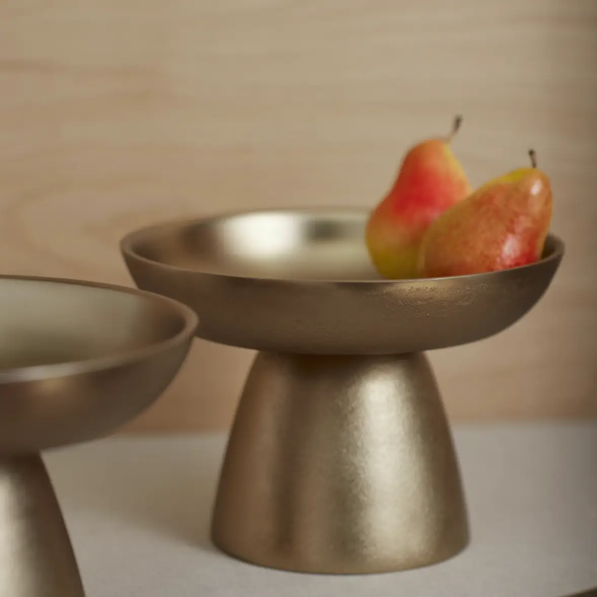 Stinson Antiqued Brass Small Pedestals - Set of 2
