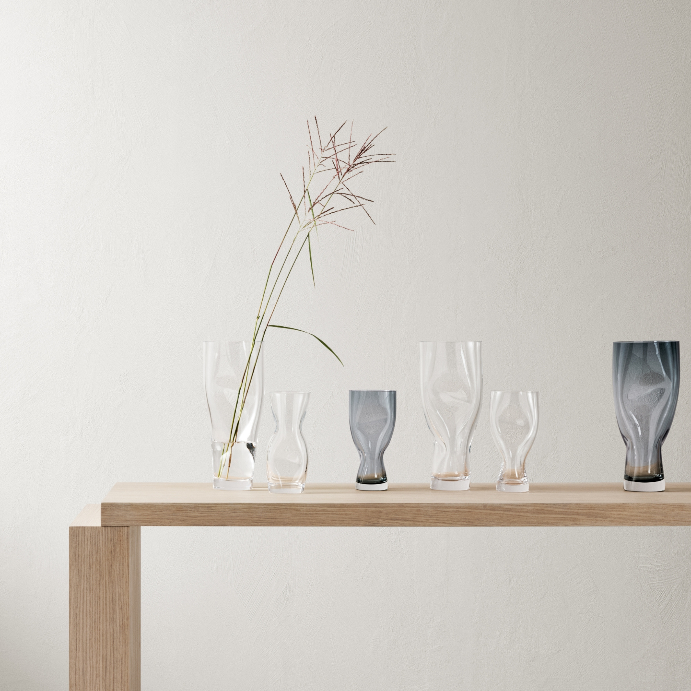 Squeeze Vase Blue/Gray - Small