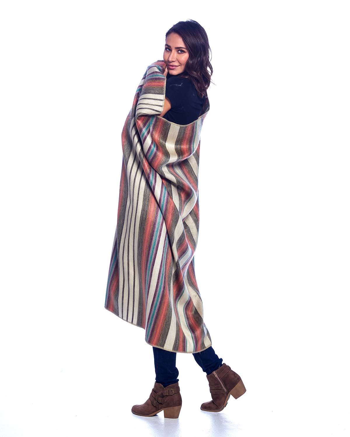 Alpaca Throw Blanket- Oasis