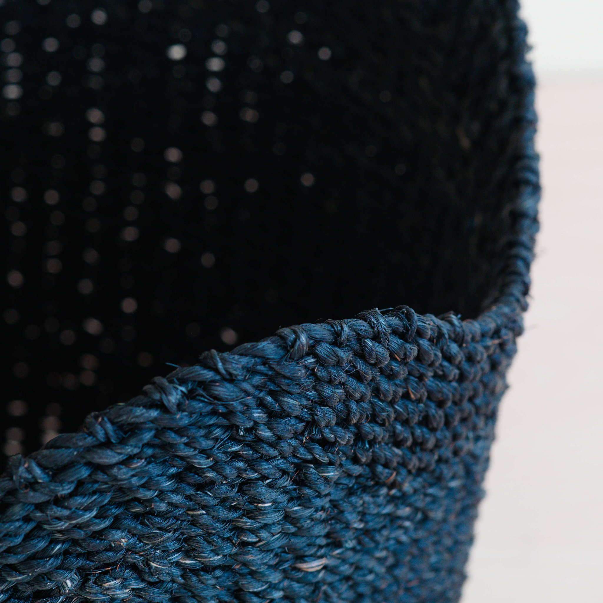 Black Scalloped Basket