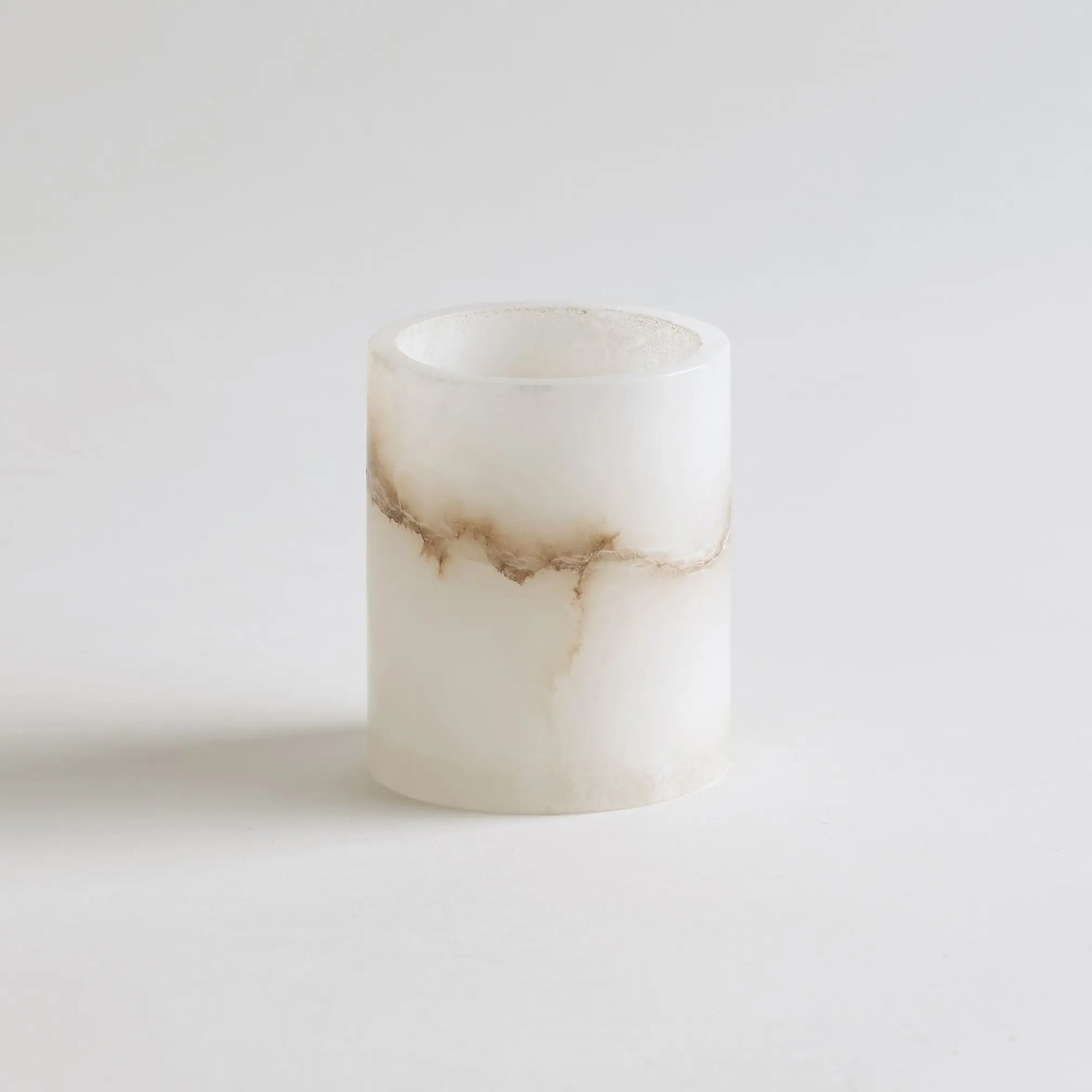 alabaster votive candleholder