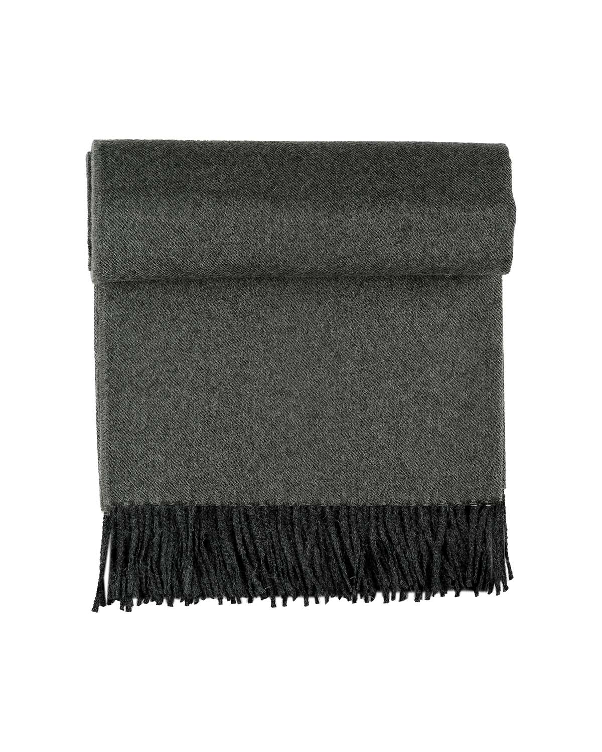 100% Baby Alpaca Throw - Carbon