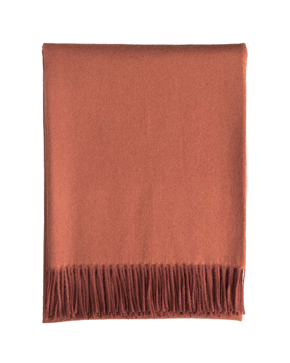 100% Baby Alpaca Throw - Crimson