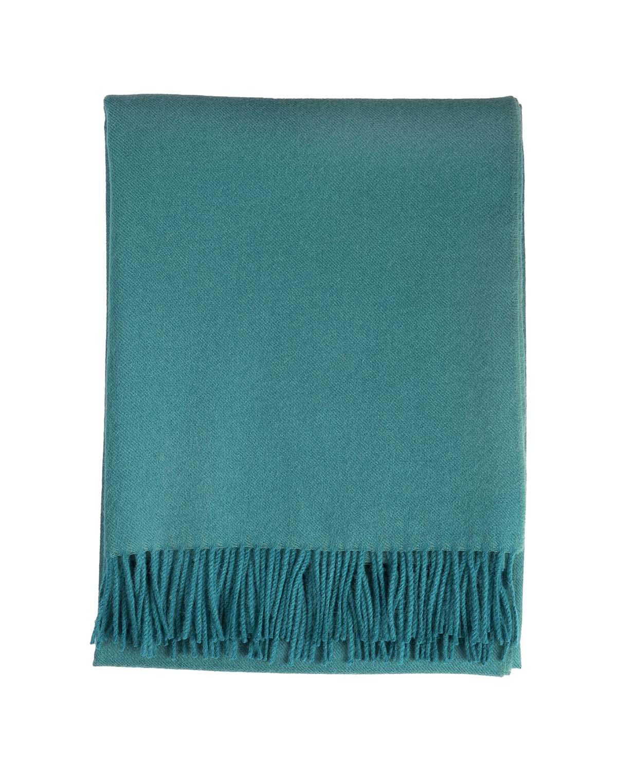 100% Baby Alpaca Throw - Jade