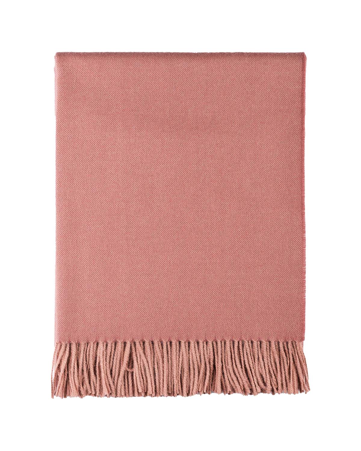 100% Baby Alpaca Throw - Persimmon