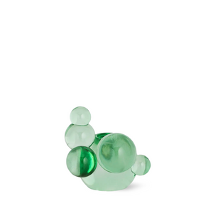 green crystal bubble candleholder
