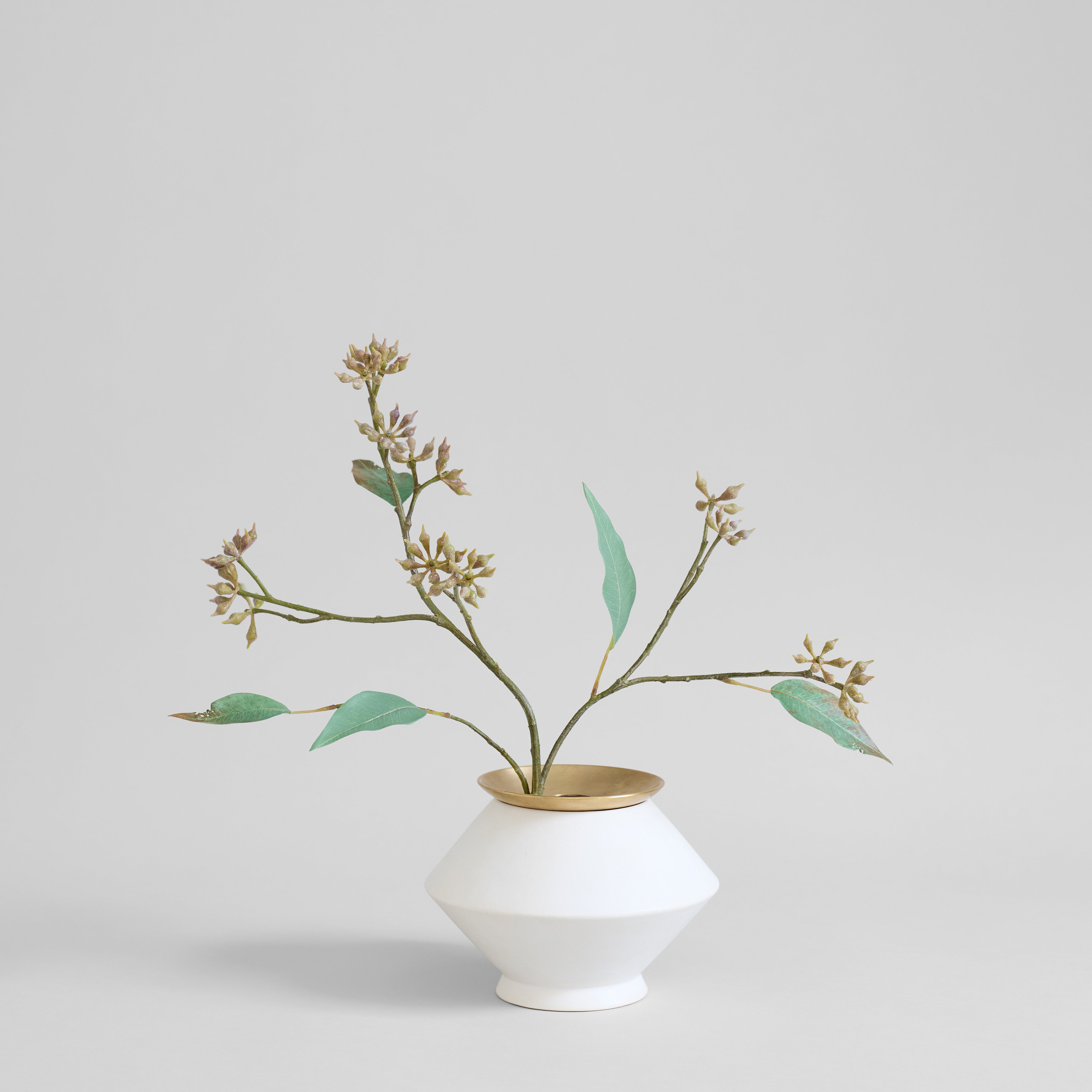 EcoFaux Eucalyptus Seed Branch