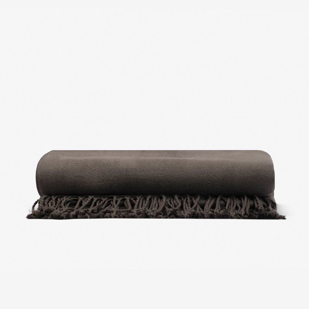 Vegan Cashmere Woven Throw Blanket