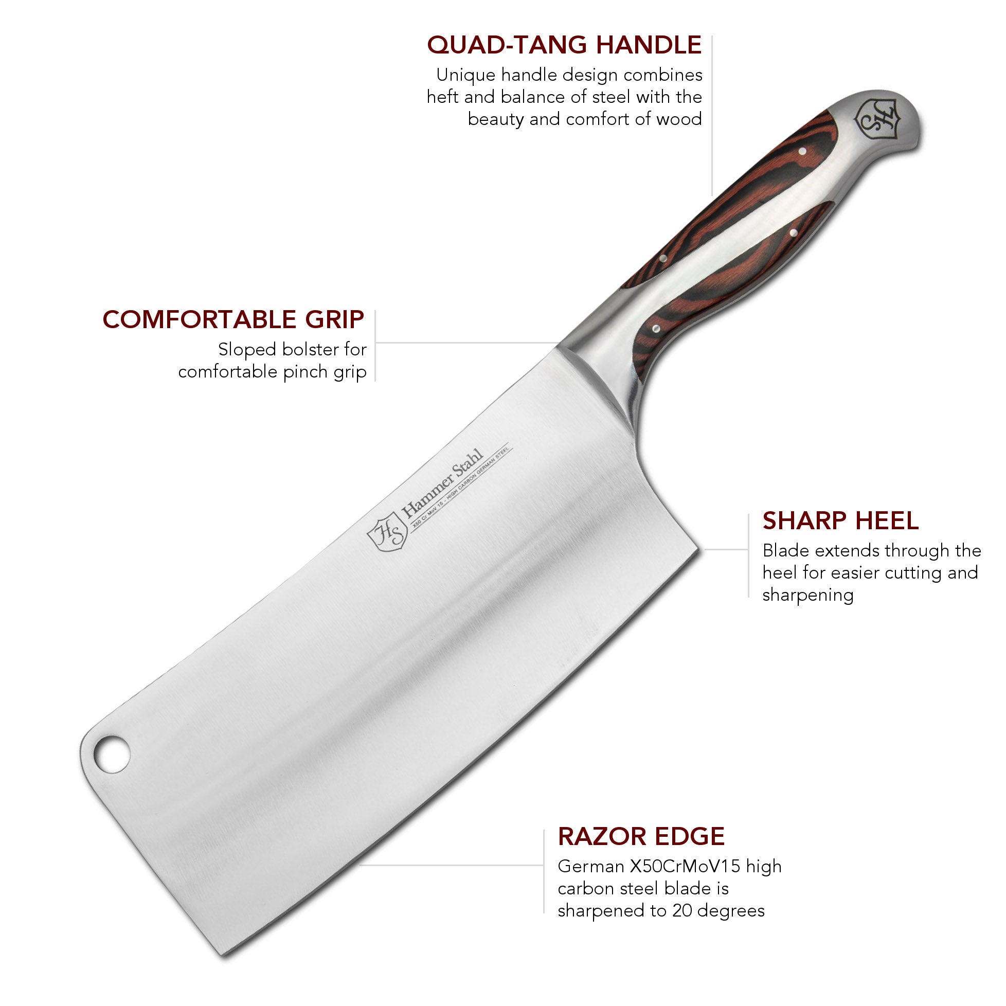 Hammer Stahl 8" Cleaver