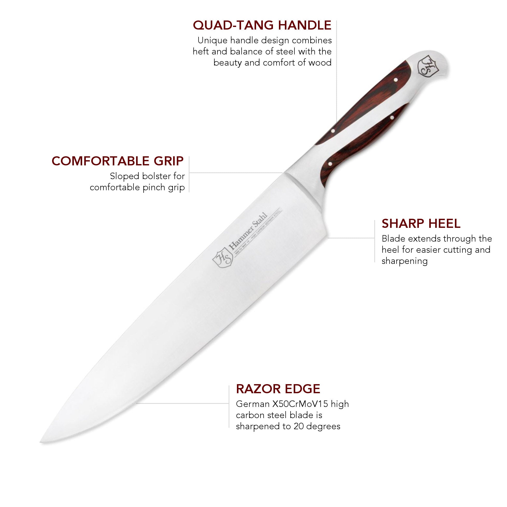 Hammer Stahl 10" Chef Knife