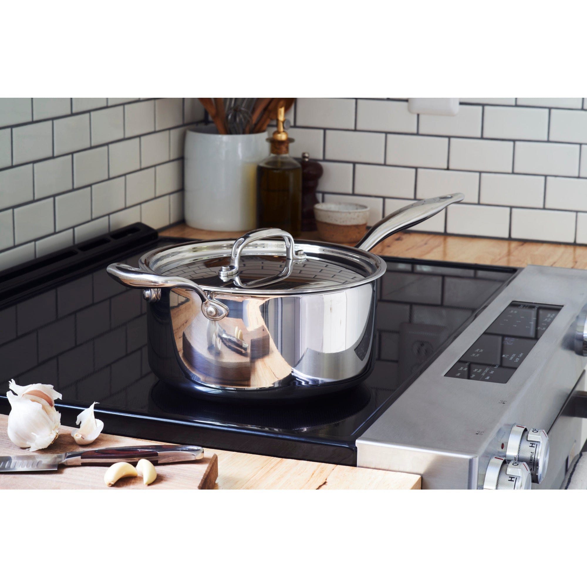 Titanium Series 4 Quart Saucepan with Lid