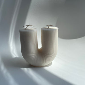 The U Ribbed Candle | Soy Wax | Home Decor | Gifts | Minimal