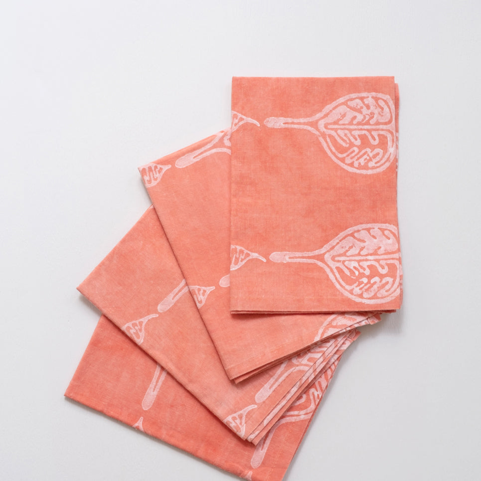 Hand Block Printed Tea Towel - Accra