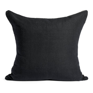 Black Chunky Wool Pillow