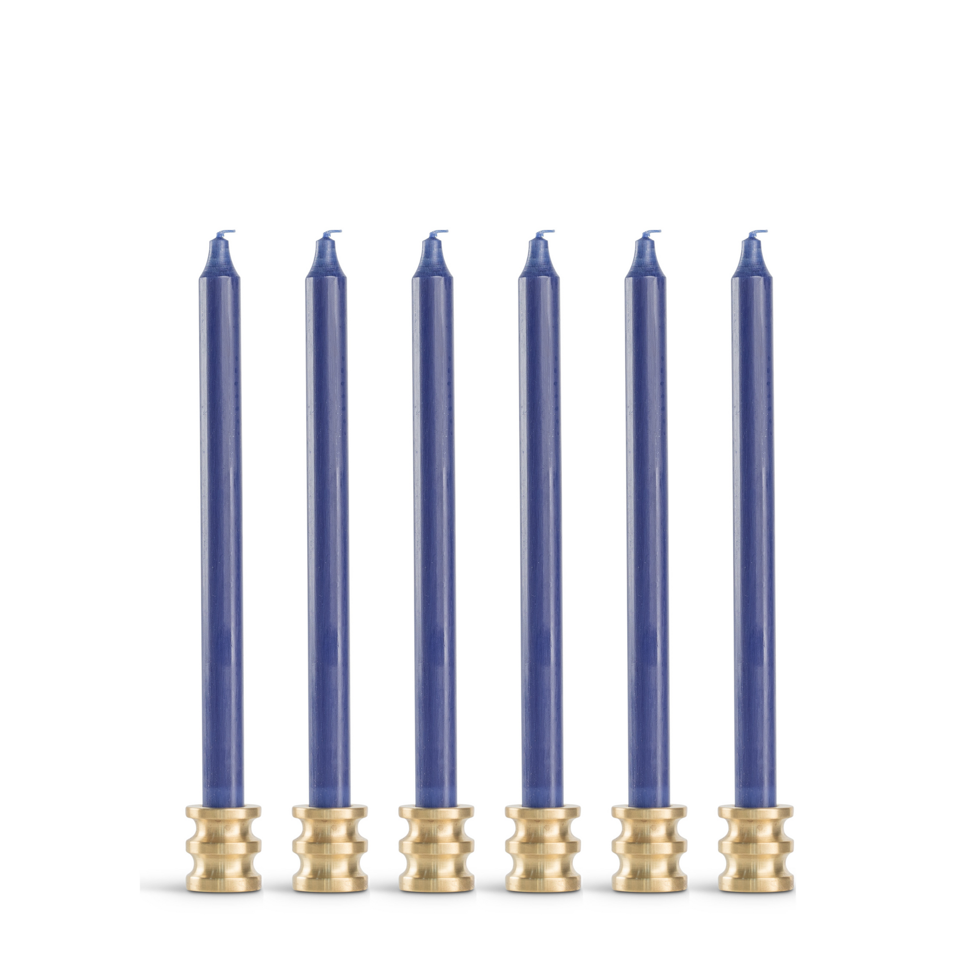 navy blue taper candles