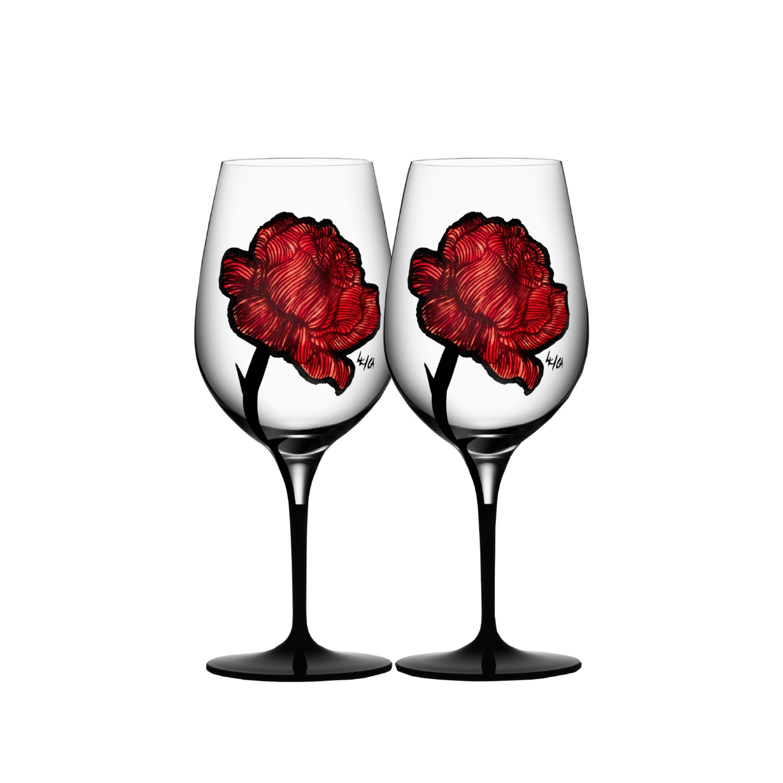 Tattoo Wine Glass - Set of 2