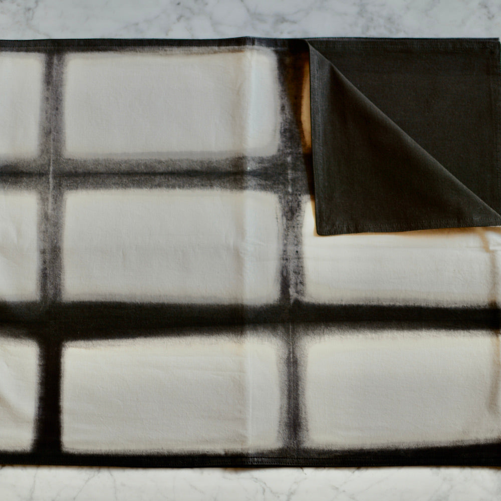 Rectangle Pattern Natural Dye Table Runner