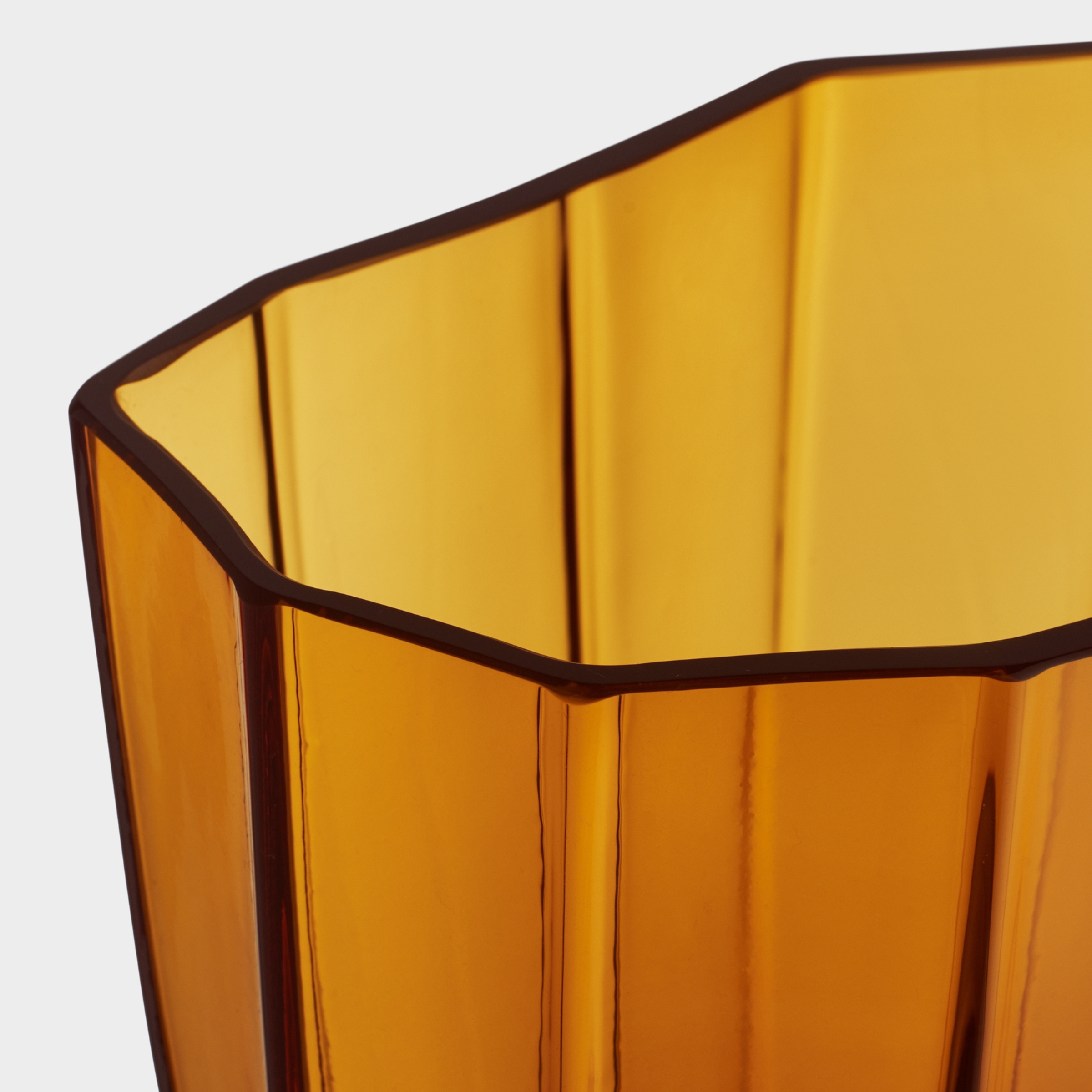 Reed Vase Amber - Medium