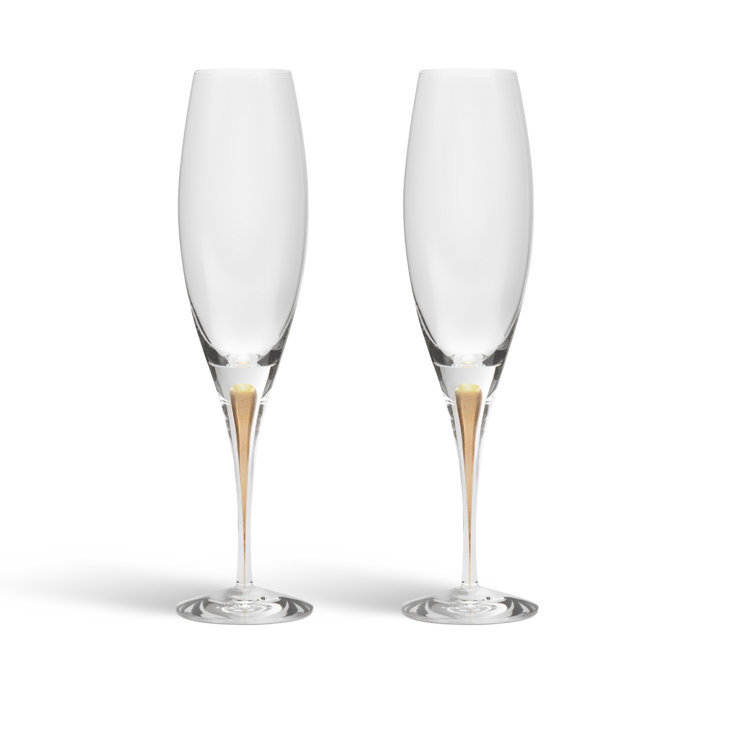 Intermezzo Gold Champagne Flute - Set of 2