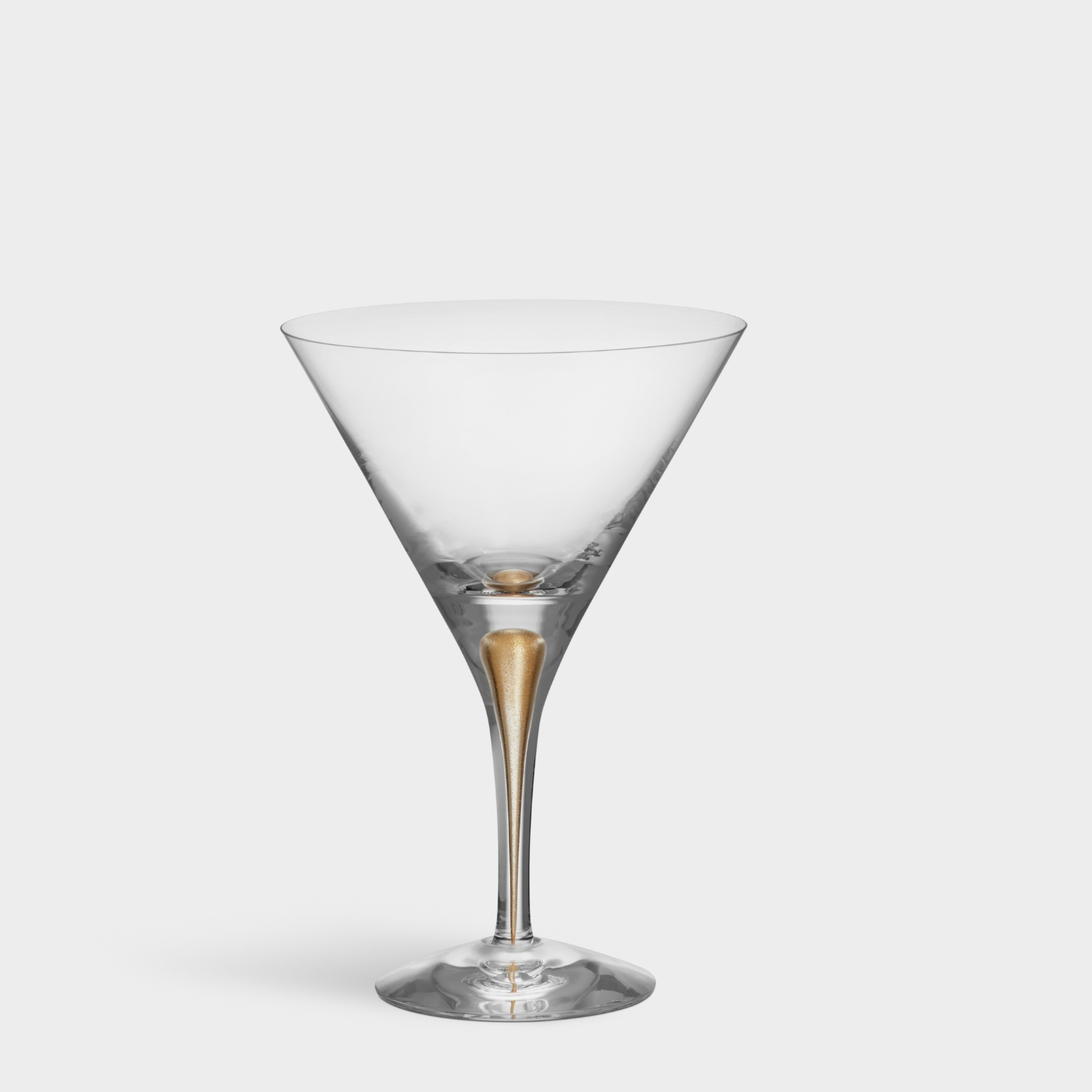 Intermezzo Gold Martini Glass - Set of 2