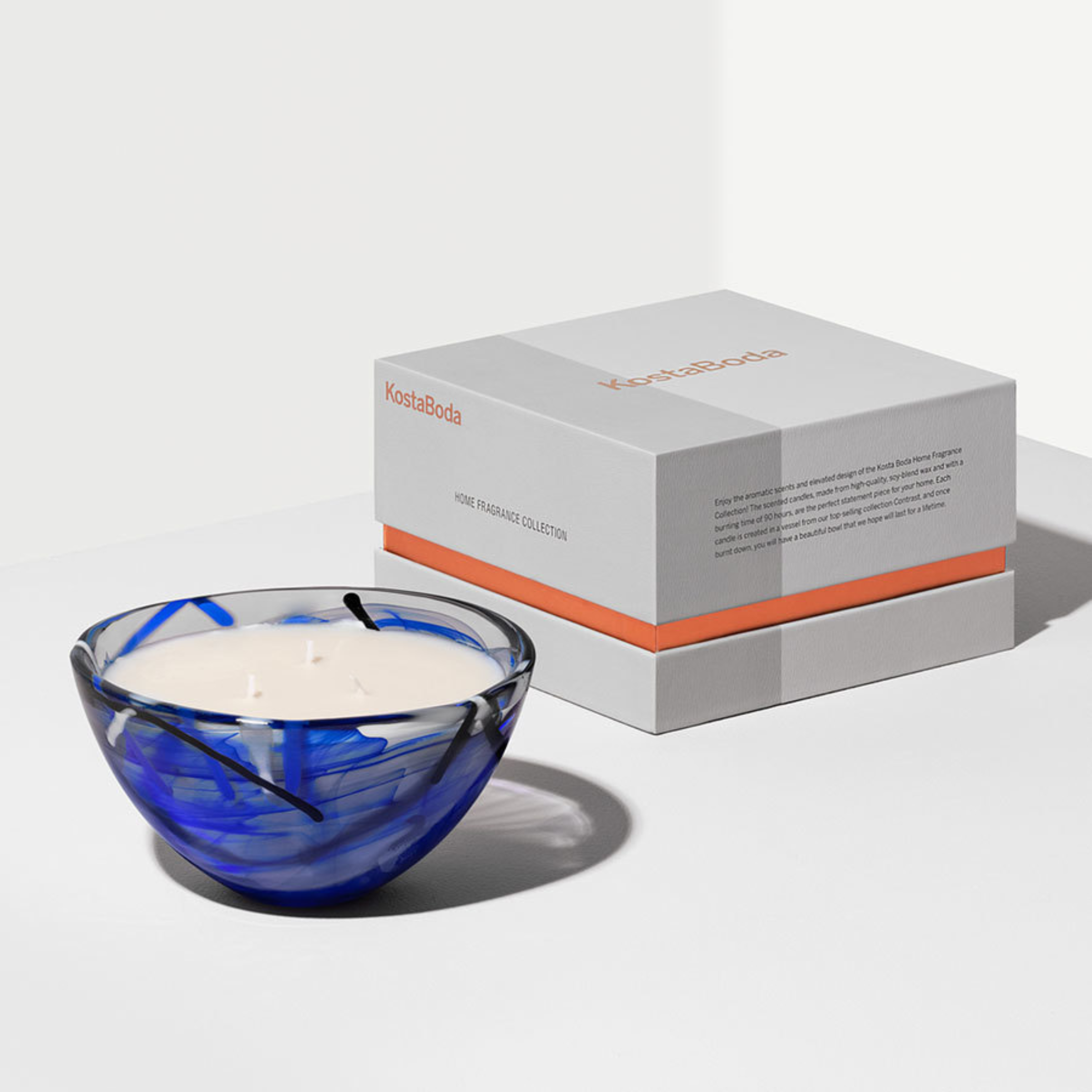 Contrast Candle Blue - Coastal Bloom