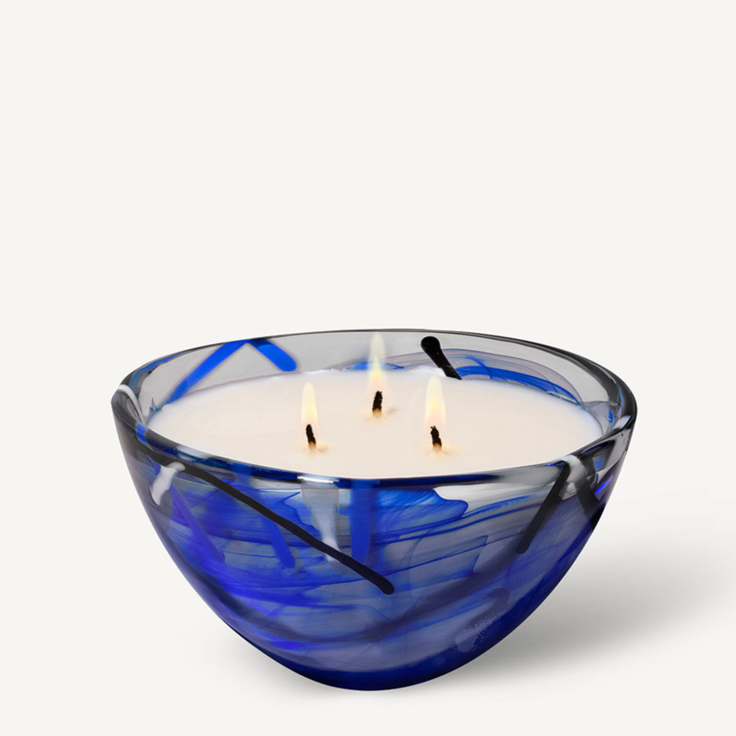 Contrast Candle Blue - Coastal Bloom