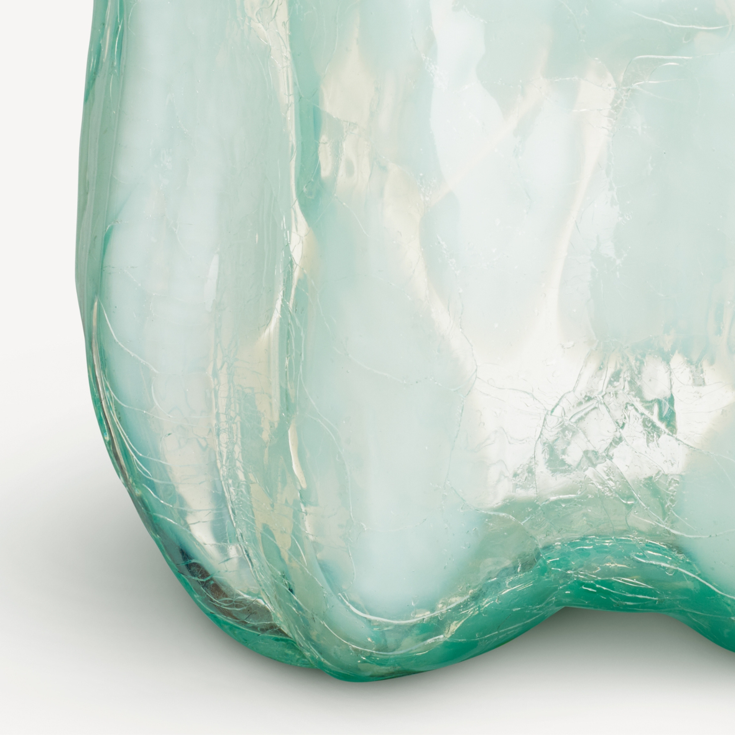 Crackle Vase Jade Green - Tall