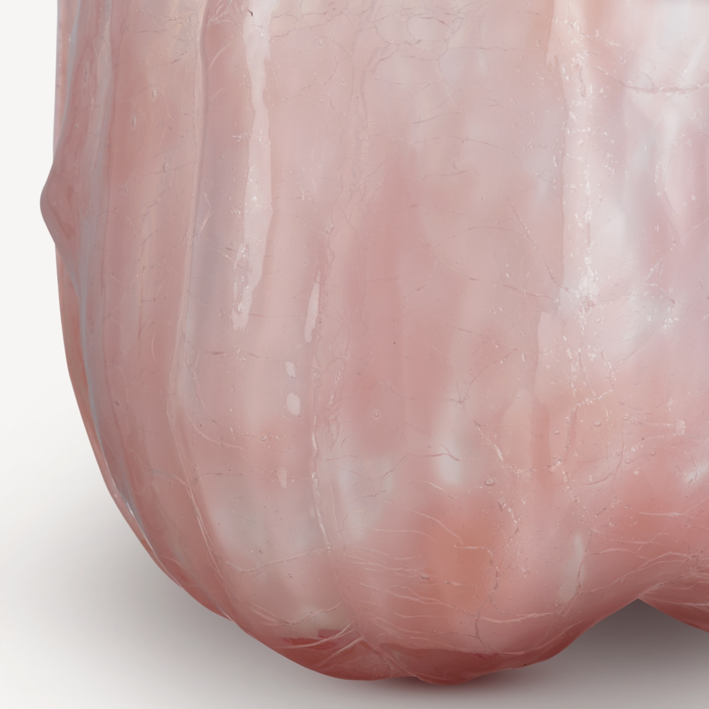 Crackle Vase Pink Pearl - Tall