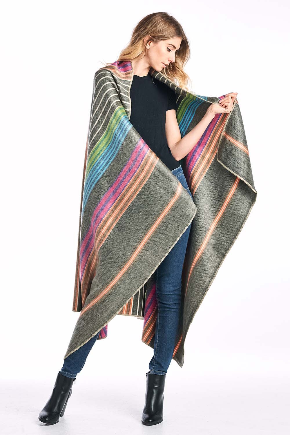 Alpaca Throw Blanket- Fireworks