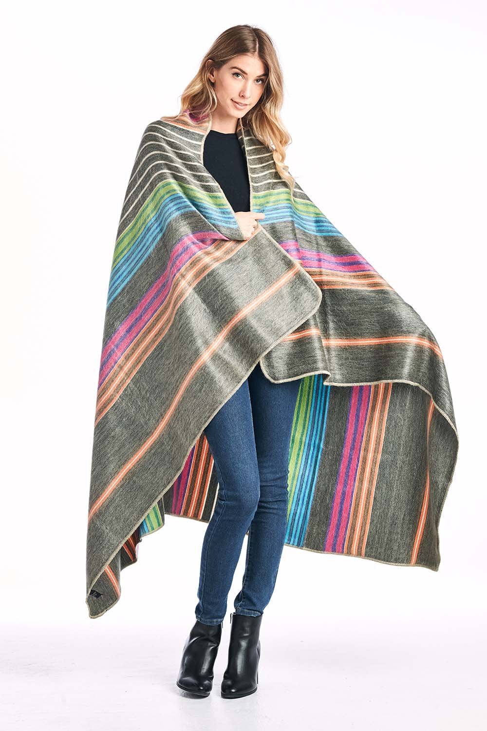 Alpaca Throw Blanket- Fireworks