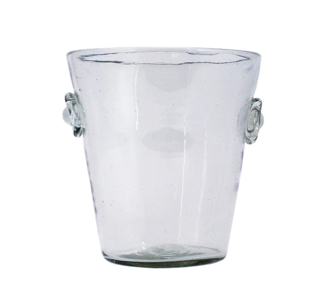 Clear Glass Ice Bucket