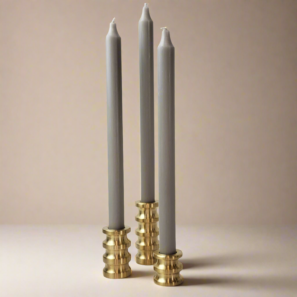 Sway Solid Brass Candlesticks