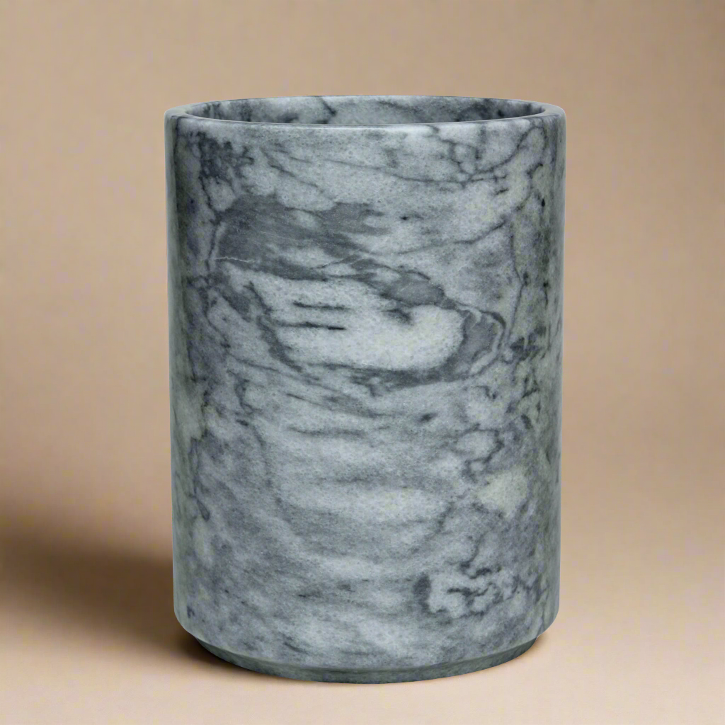 Eris Marble Waste Bin with Liner