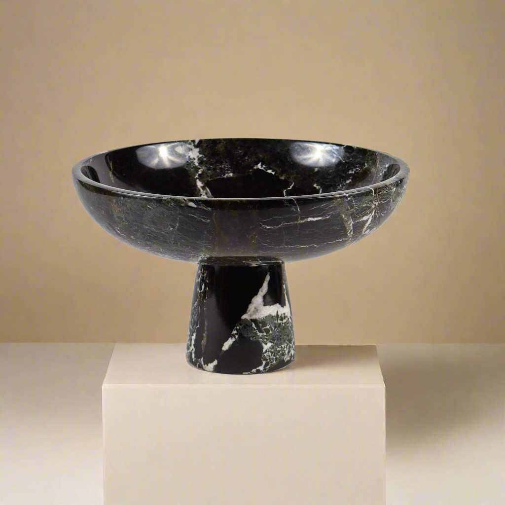 Modern Marble Footed Bowl