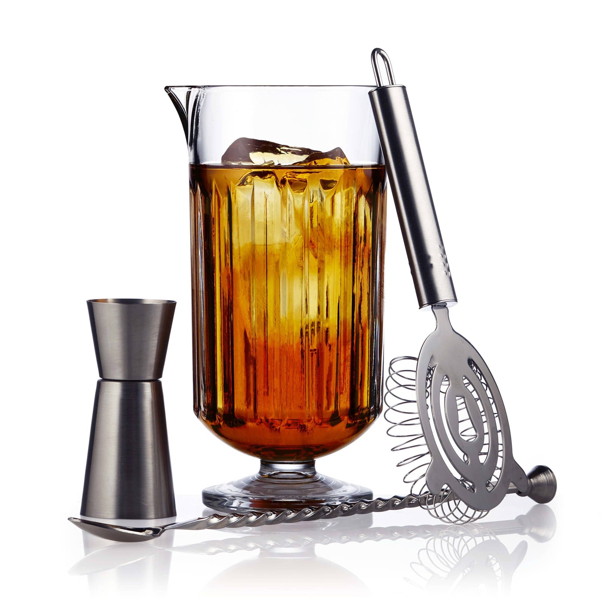 Classic Cocktail Flashback 4-Piece Bar Mixing Set