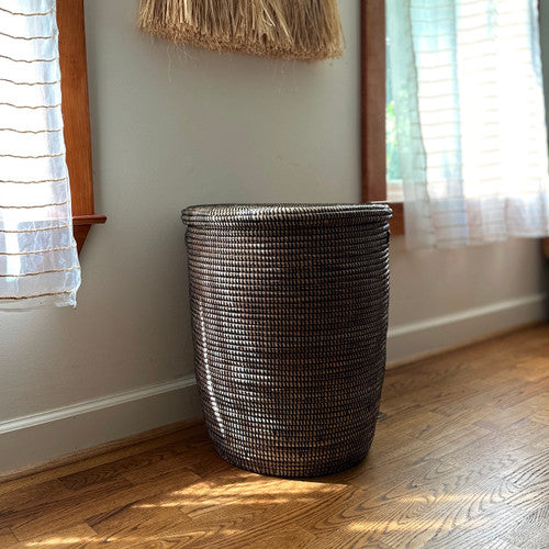 Black Flat Lid Basket - Large