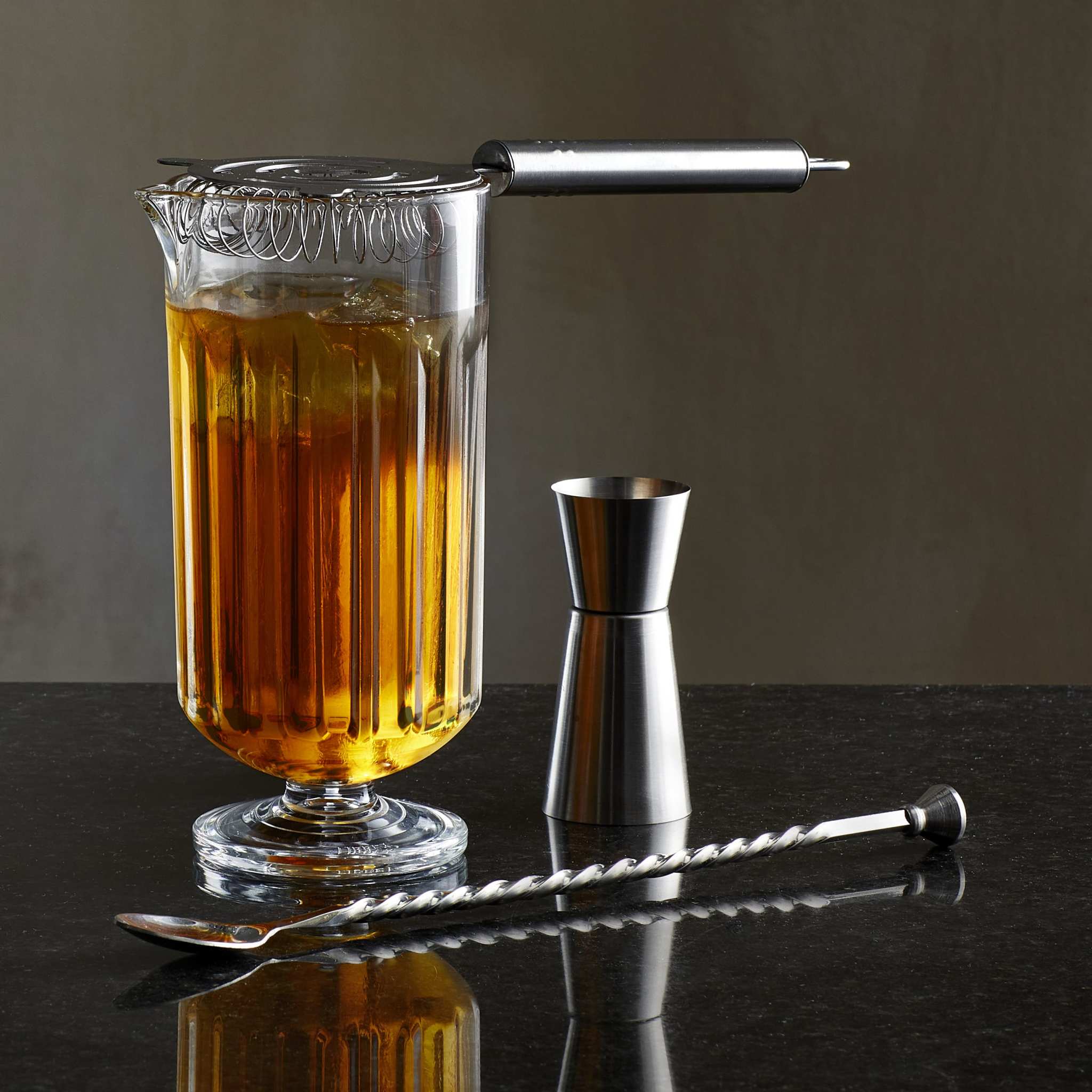 Classic Cocktail Flashback 4-Piece Bar Mixing Set