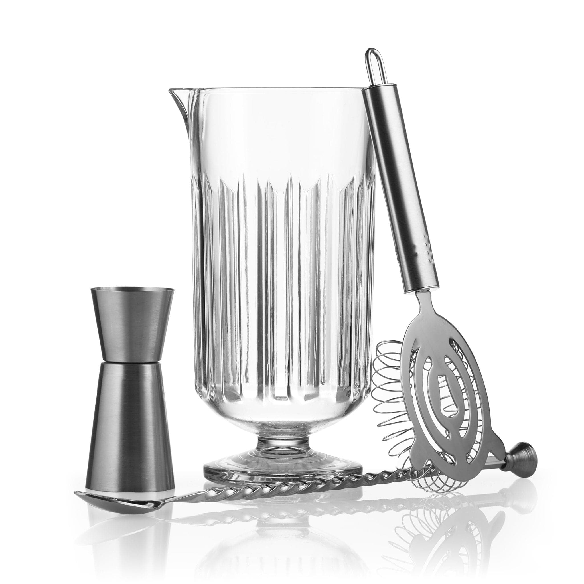 Classic Cocktail Flashback 4-Piece Bar Mixing Set