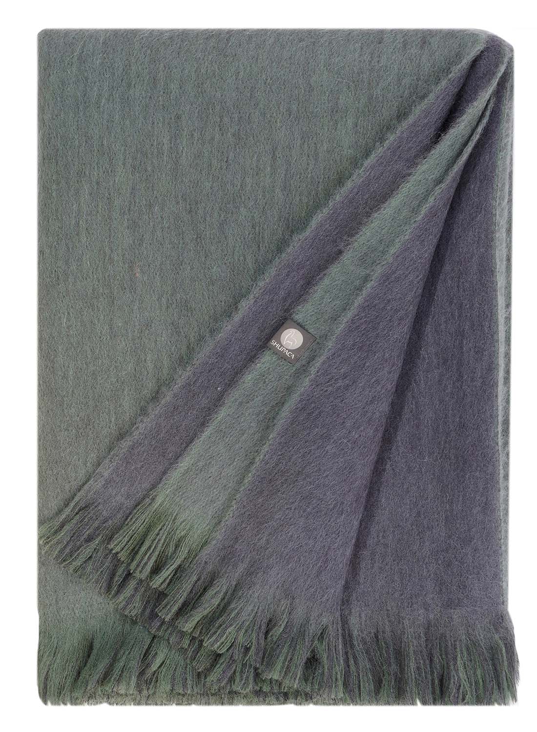 NEW! Alpaca Double Sided Throw - Emerald Tide