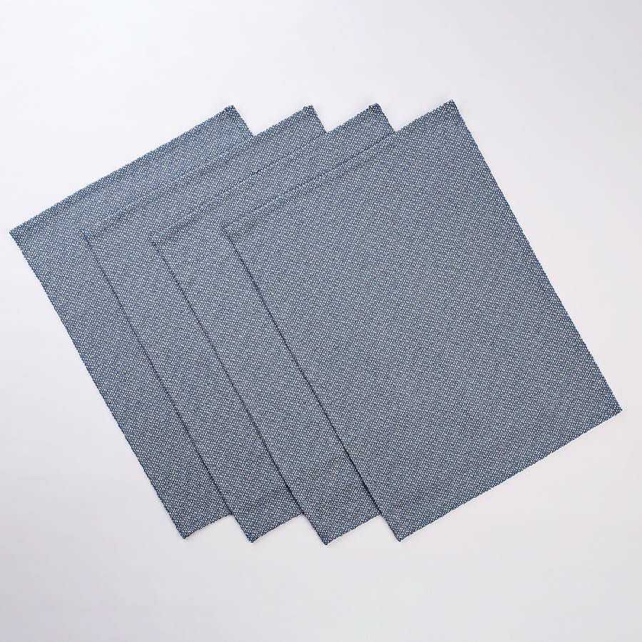 Rustic Placemats - Blue / Set Of 4