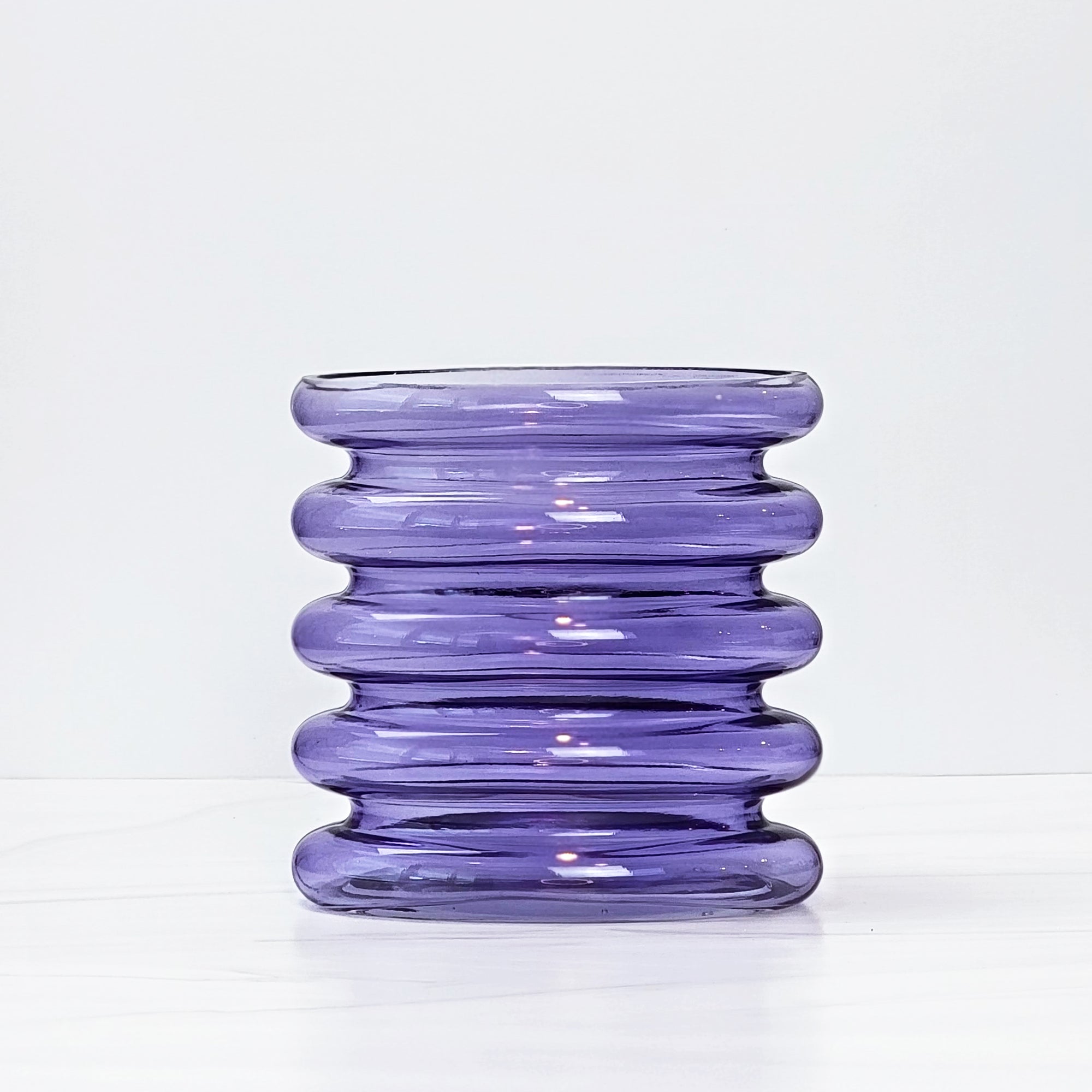 Purple curvy Repeat vase.