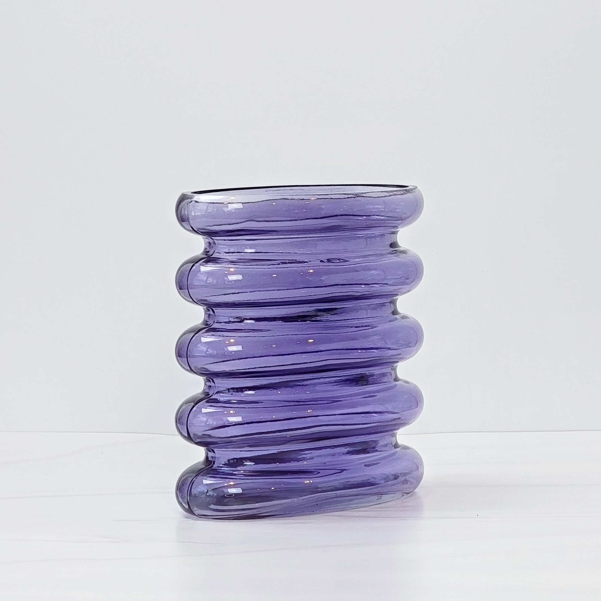 Purple curvy Repeat vase.