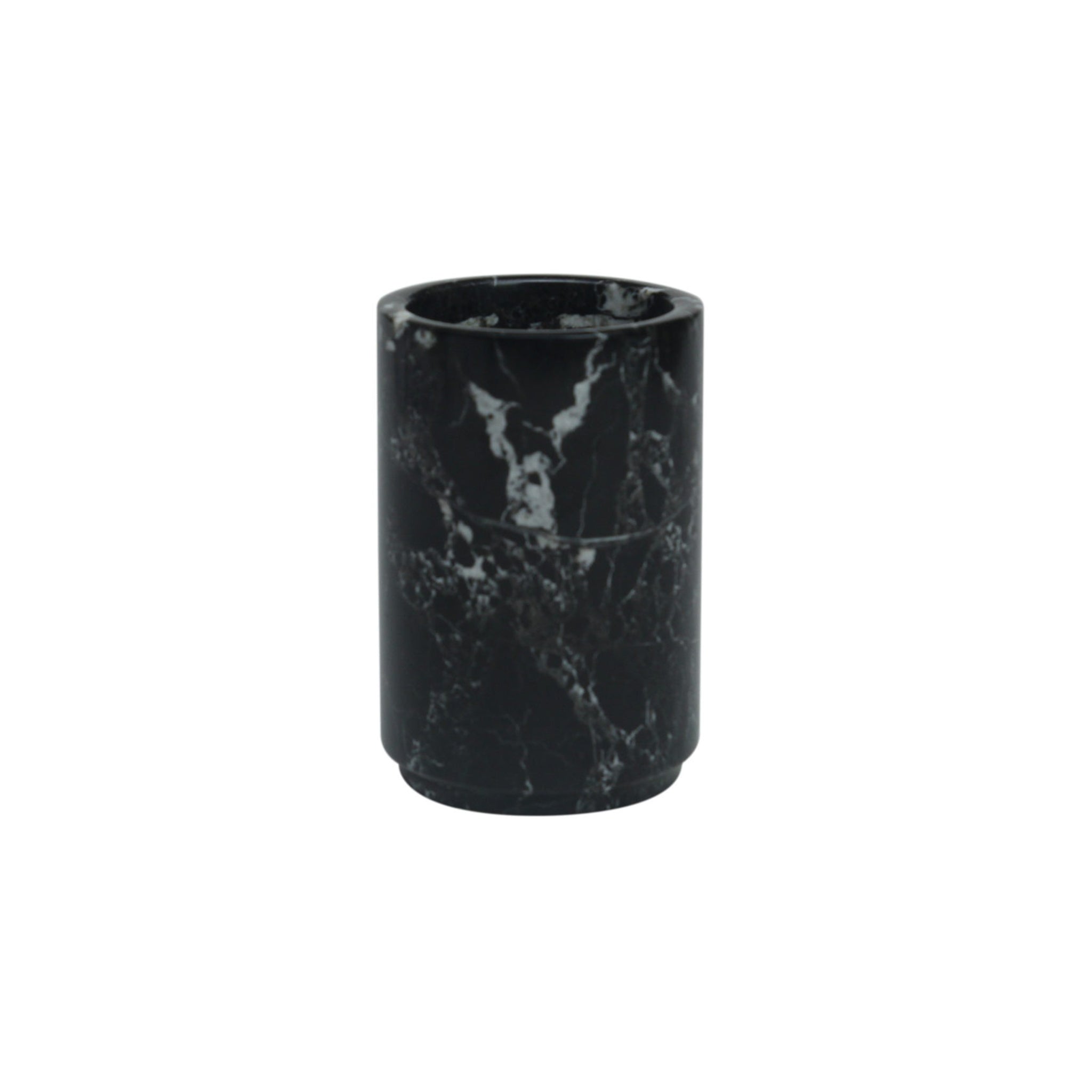 eris black zebra marble tumbler