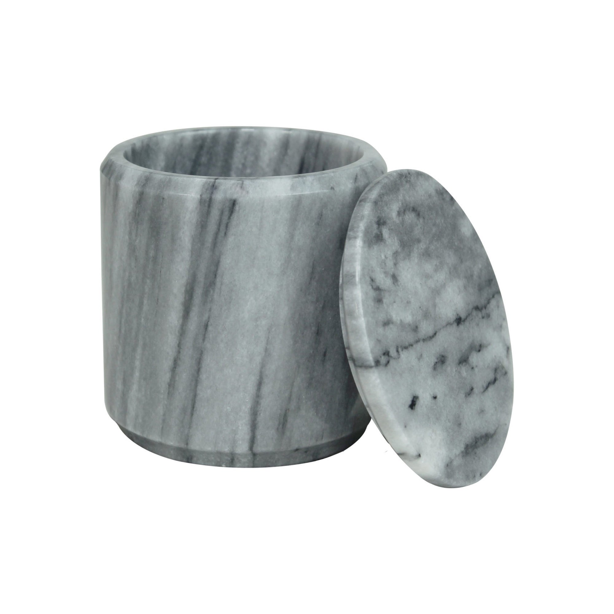 eris grey marble stone canister