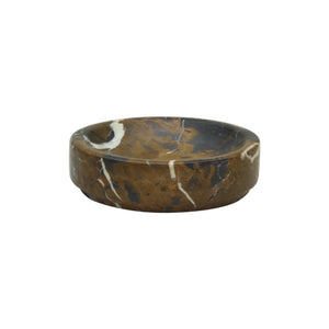 eris black and gold marble soap dish