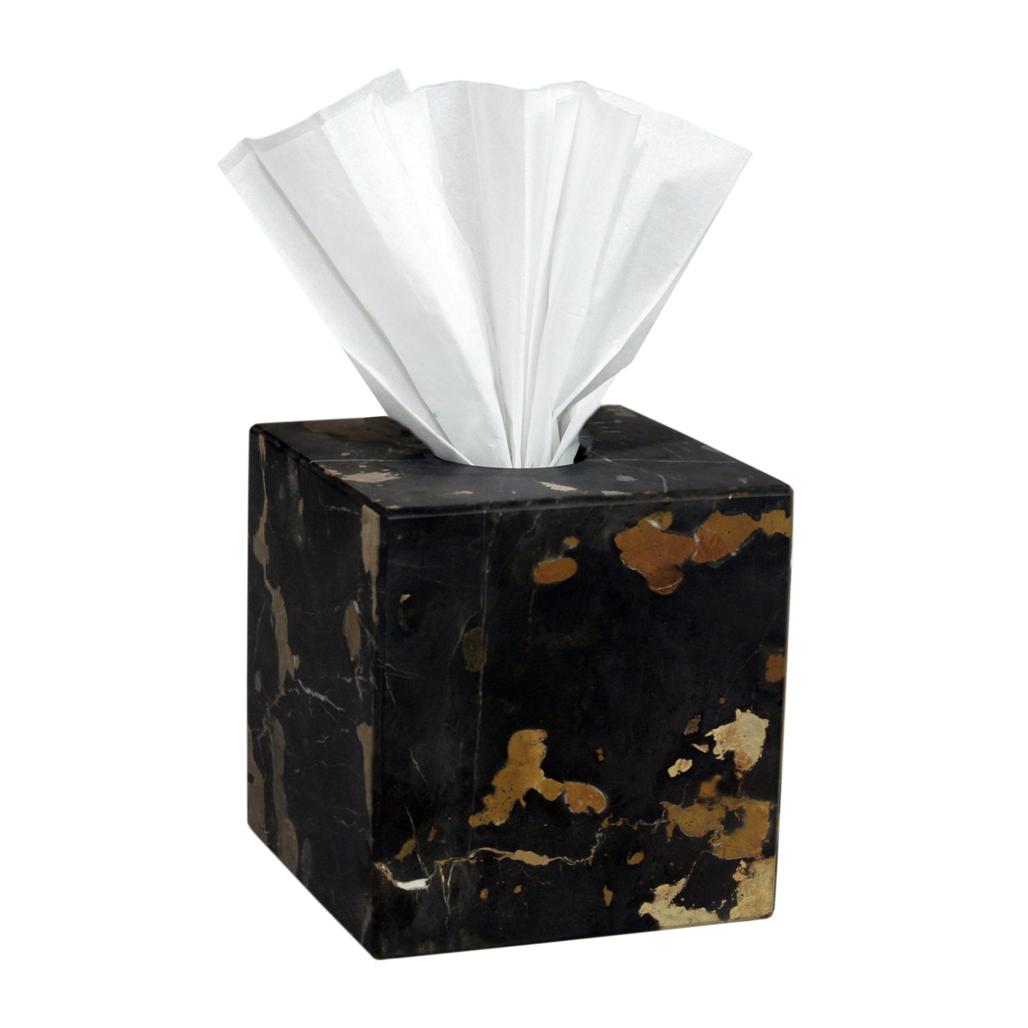 eris black and gold tissue holder