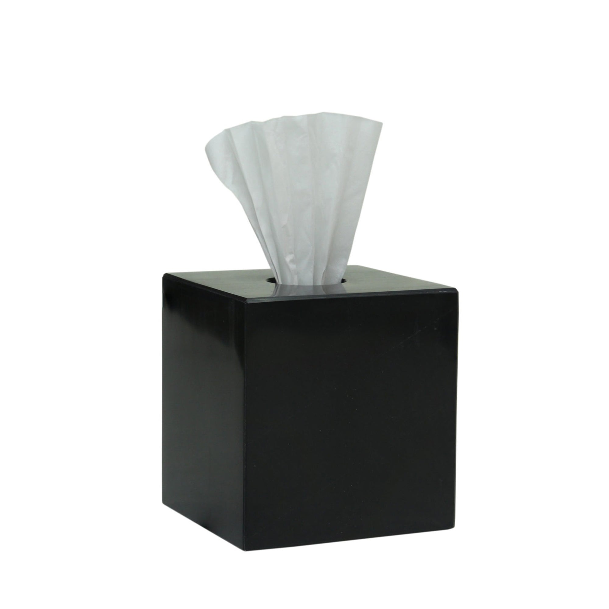 eris black marble tissue holder