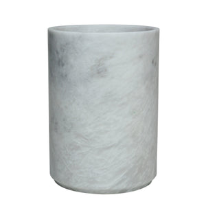 eris white marble waste bin